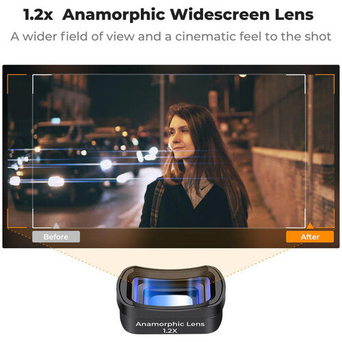 K&F Concept 1.2x Anamorphic Lens with Blue Coating for DJI Osmo Pocket 3 K&F Concept 1.2x Anamorphic Lens with Blue Coating for DJI Osmo Pocket 3